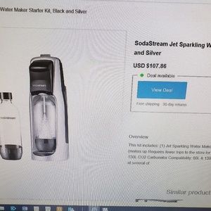 Sodastream sparking water